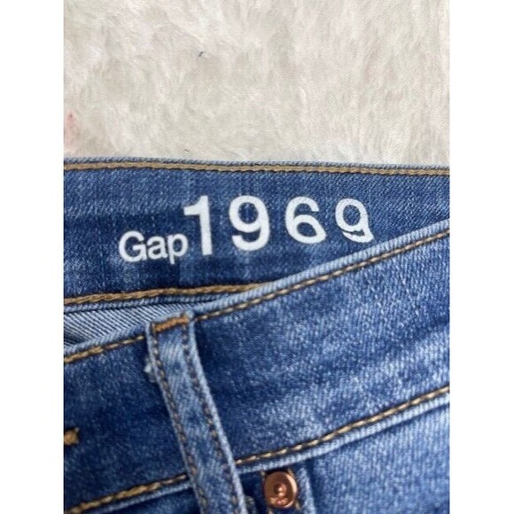 Gap 1969 Size 28 Womens Jeans Bootcut Stretch Med Wash Low Rise - Picture 3 of 4